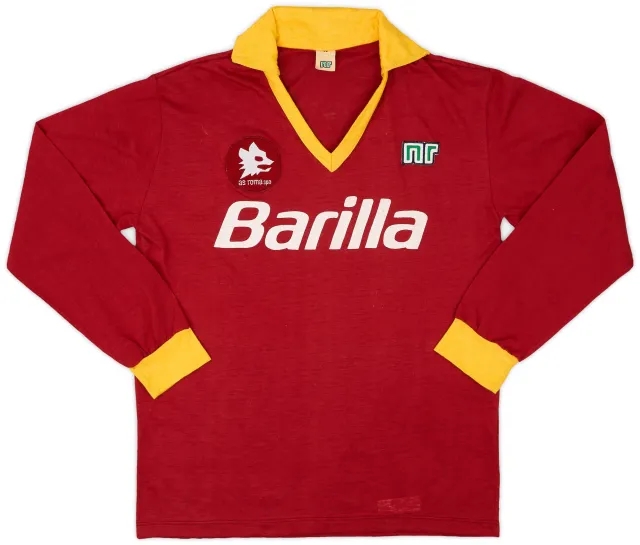 Ennerre 1987-90 Roma Home L/S Shirt - 6/10 - (XS)