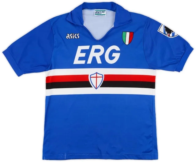 Asics 1992-94 Sampdoria Home Shirt - 6/10 - (M)