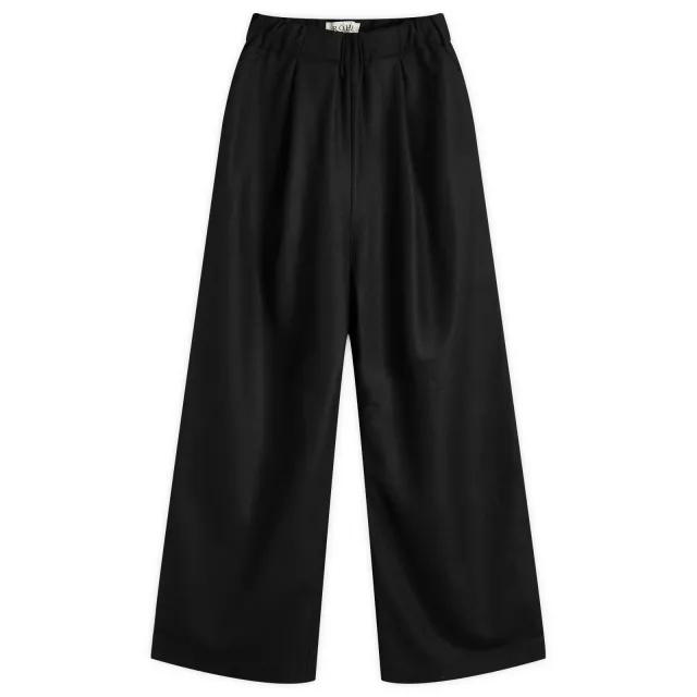 Róhe Rohe Elasticated Wide Leg Trousers Black
