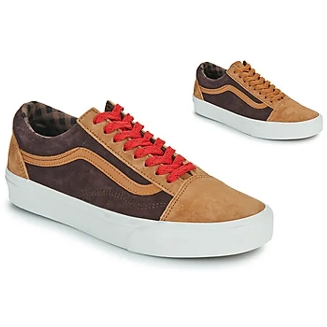Vans - Old Skool Pig Suede Shoes, Man, Orange