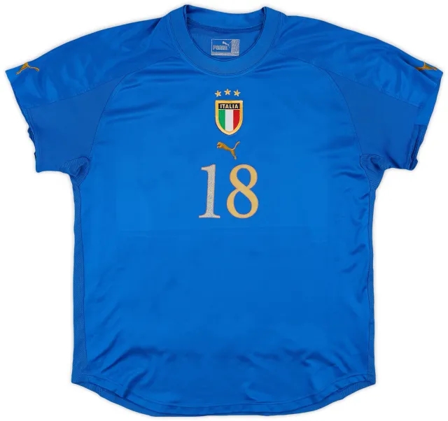 Puma 2004-06 Italy Home Shirt #18 - 5/10 - (L)