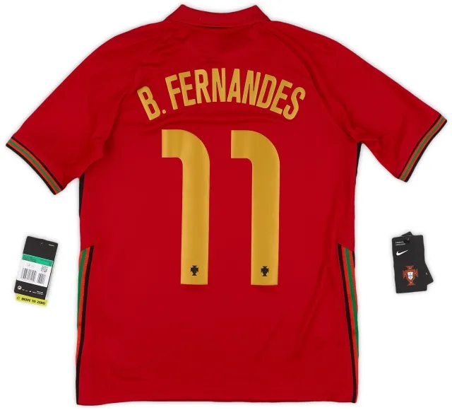 Nike 2020-21 Portugal Home Shirt B.Fernandes #11 (XL.Boys)