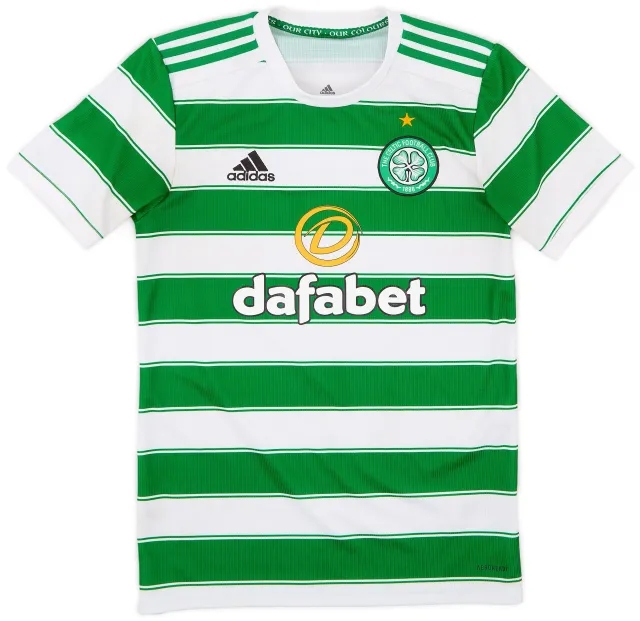 adidas 2021-22 Celtic Home Shirt - 9/10 - (XS)