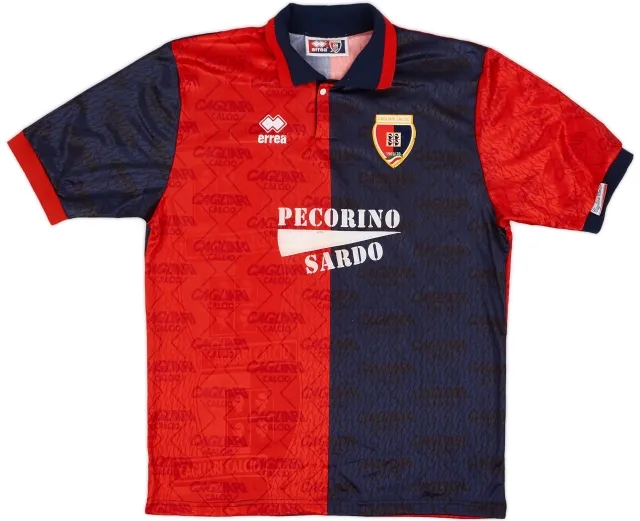 Errea 1993-94 Cagliari Home Shirt - 7/10 - (XL)