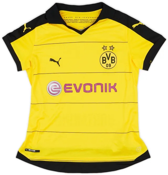 Puma 2015-16 Borussia Dortmund Home Shirt - 7/10 - (Women's M)