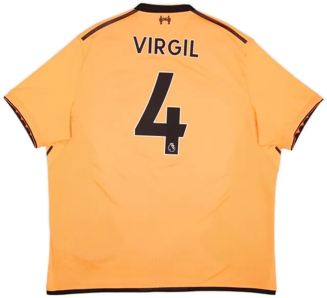 NewBalance 2017-18 Liverpool 125 Years Third Shirt Virgil #4 - 8/10 - (XXL)