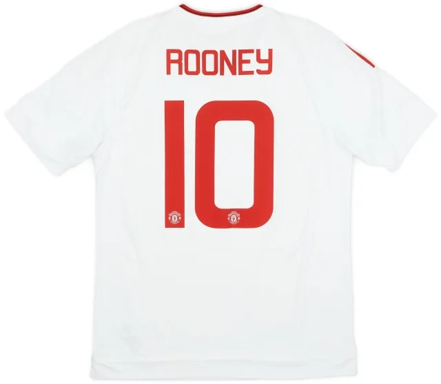 adidas 2015-16 Manchester United Away Shirt Rooney #10 - 7/10 - (M)