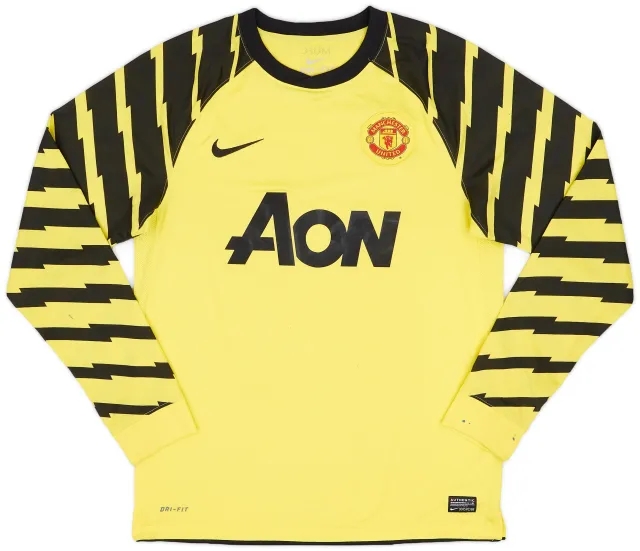 Nike 2010-11 Manchester United Yellow GK Shirt - 6/10 - (M)