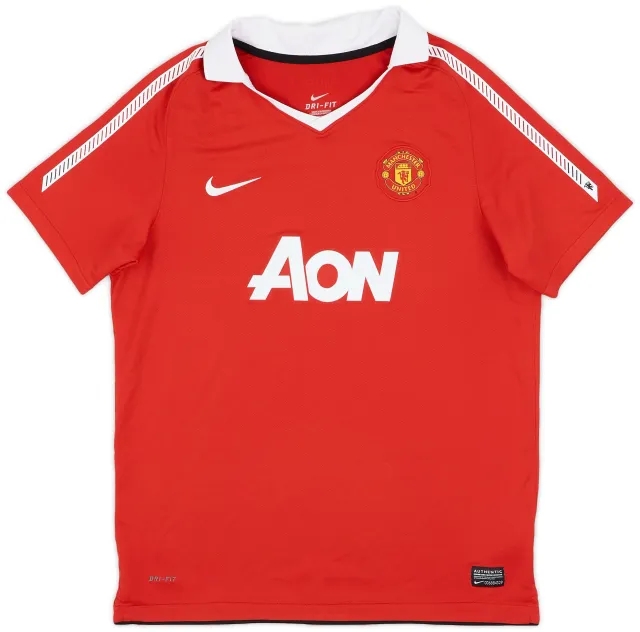 Nike 2010-11 Manchester United Home Shirt - 9/10 - (XL.Boys)