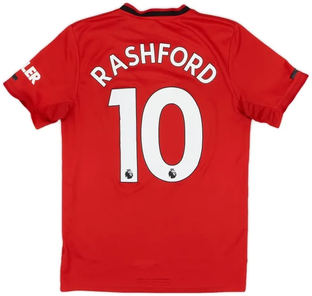 adidas 2019-20 Manchester United Home Shirt Rashford #10 - 6/10 - (S)