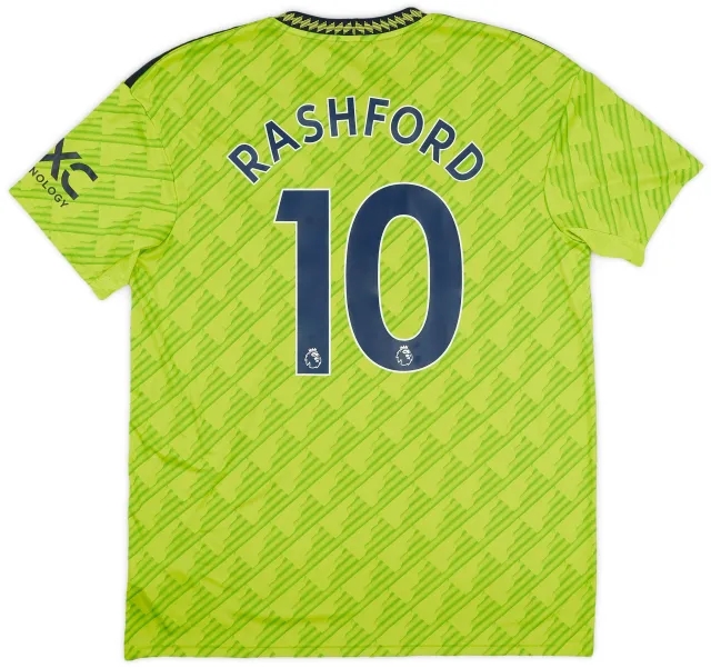 adidas 2022-23 Manchester United Third Shirt Rashford #10 - 10/10 - (S)