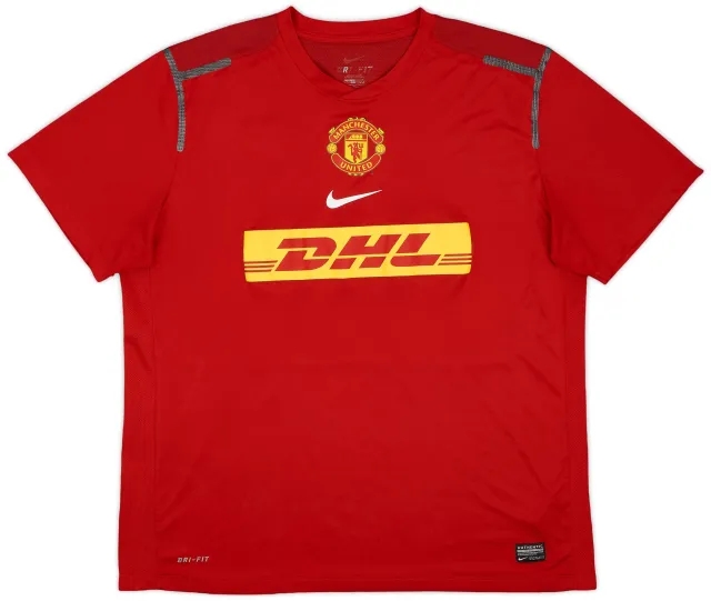 2012-13 Manchester United Player Issue Nike Training Shirt - 8/10 - (XL)