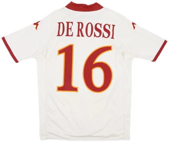 Kappa 2009-10 Roma Away Shirt De Rossi #16 - 6/10 - (M)