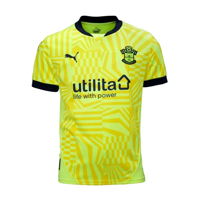 PUMA Southampton F.C. 24/25 Away Kit Youth, Fizzy Yellow/Peacoat
