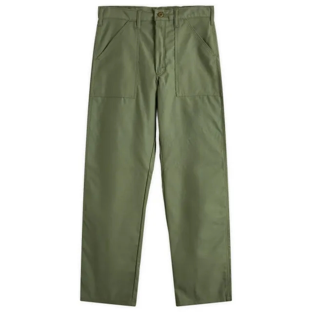 Stan Ray Men's Loose Fit 4 Pocket Fatigue Pants Olive Sateen