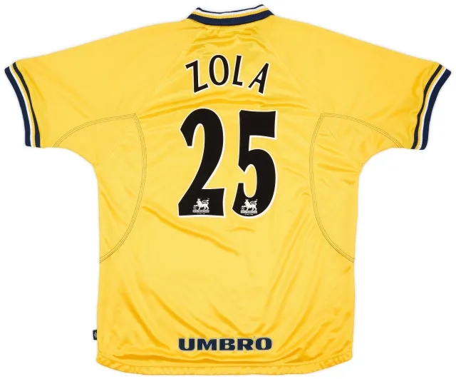 Umbro 1998-00 Chelsea Third Shirt Zola #25 - 9/10 - (XL)