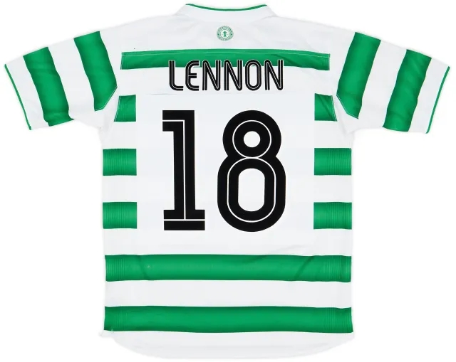 Umbro 2003-04 Celtic Home Shirt Lennon #18 - 6/10 - (L)