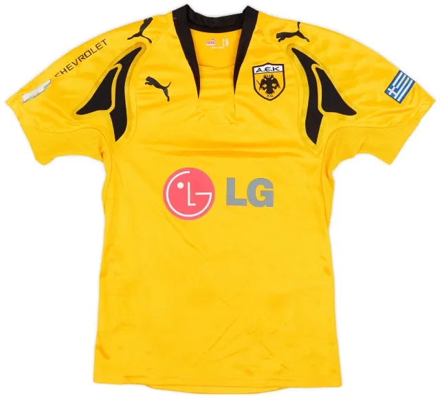 Puma 2007-08 AEK Athens Home Shirt - 6/10 - (XS)