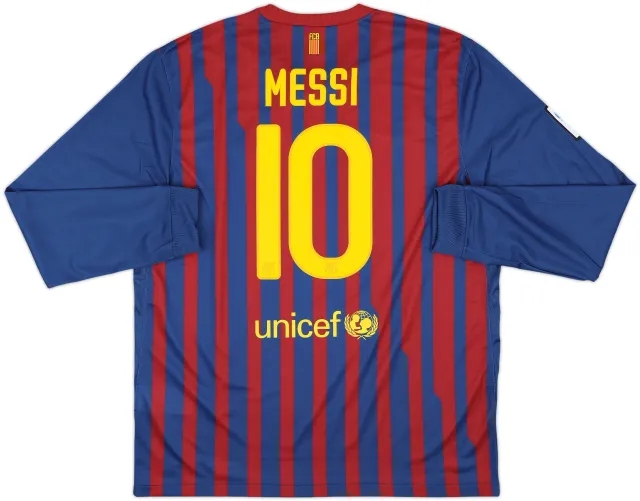 Nike 2011-12 Barcelona Home Shirt A.Iniesta #8 - 9/10 - (S)