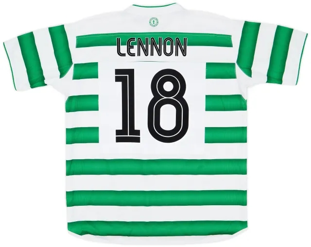 Umbro 2003-04 Celtic Home Shirt Lennon #18 - 7/10 - (XL)