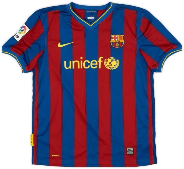 Nike 2009-10 Barcelona Home Shirt - 8/10 - (XL.Boys)