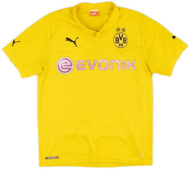 Puma 2014-15 Dortmund European Home Shirt - 5/10 - (M)