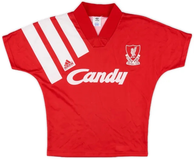 adidas 1991-92 Liverpool Home Shirt - 8/10 - (M.Boys)