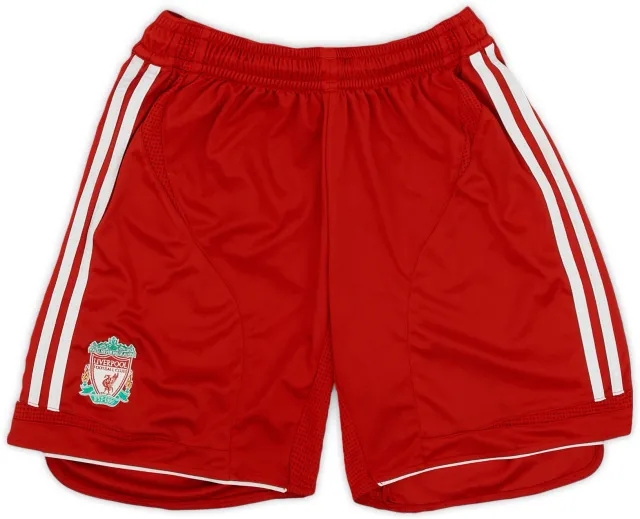 adidas 2006-08 Liverpool Home Shorts - 9/10 - (M)