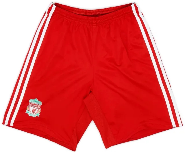 adidas 2006-08 Liverpool Home Shorts - 9/10 - (S)