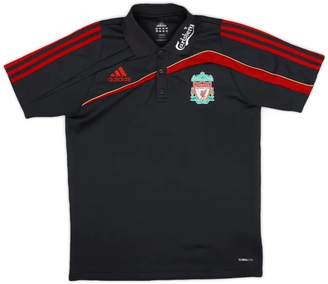 2009-10 Liverpool adidas Polo Shirt - 8/10 - (S)