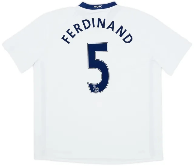 Nike 2008-10 Manchester United Away Shirt Ferdinand #5 - 7/10 - (XXL)