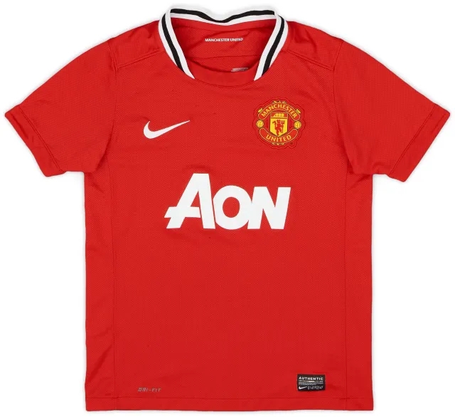 Nike 2011-12 Manchester United Home Shirt - 8/10 - (S.Boys)