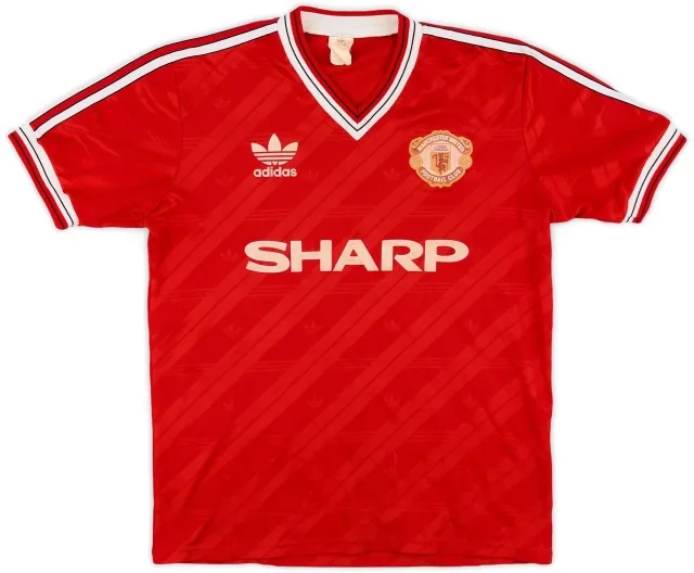 adidas 1986-88 Manchester United Home Shirt - 8/10 - (M)