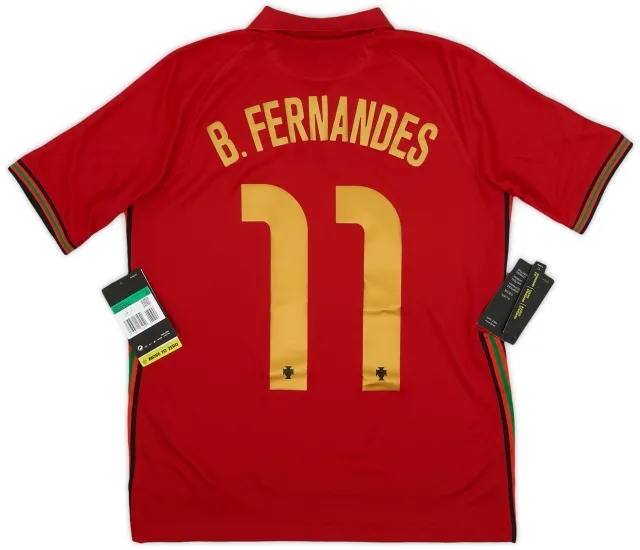 Nike 2020-21 Portugal Home Shirt B.Fernandes #11 (XL.Boys)