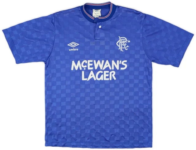 Umbro 1987-90 Rangers Home Shirt - 7/10 - (S)
