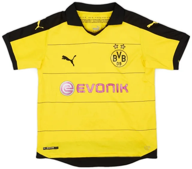 Puma 2015-16 Borussia Dortmund Home Shirt - 6/10 - (XL.Boys)