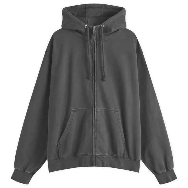 Maison Margiela Men's Zip Hoodie Washed Black