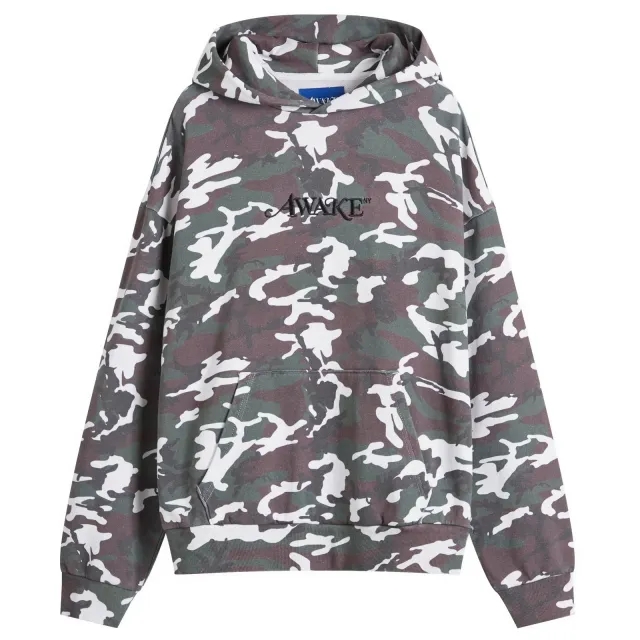Awake NY Men's Camo Hoodie Green
