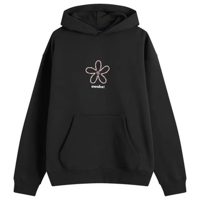 Awake NY Men's Flower Stamp Hoodie Black