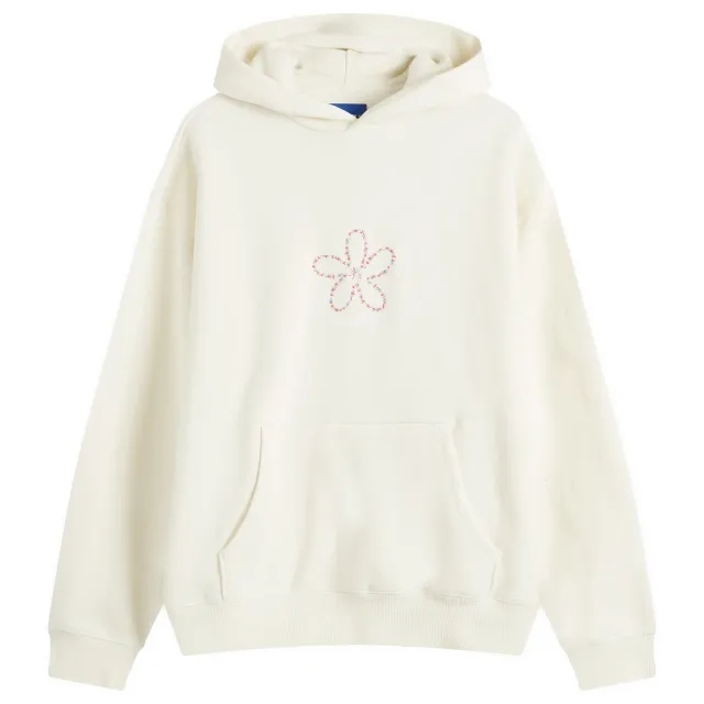 Awake NY Men's Flower Stamp Hoodie Cream