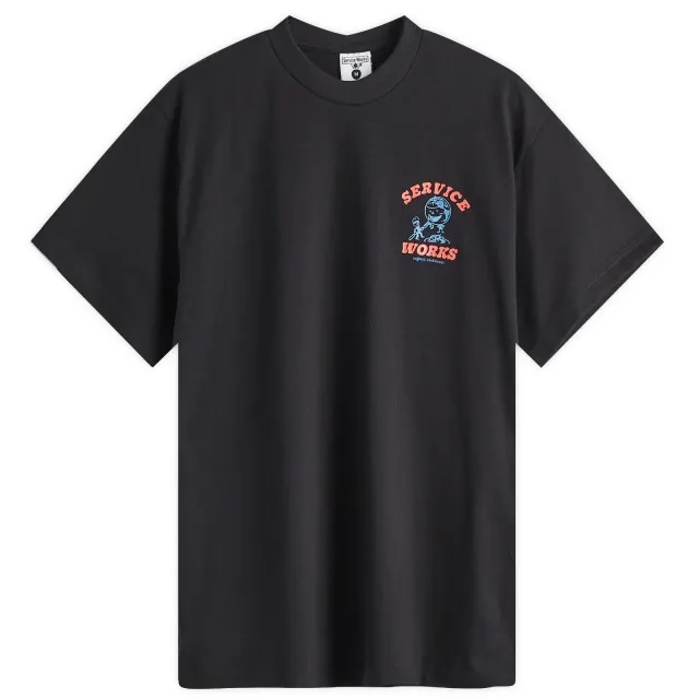 Service Works Men's Organic Chefswear T-Shirt Black