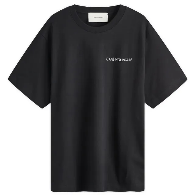 Café Mountain Men's Clubhouse T-Shirt Black