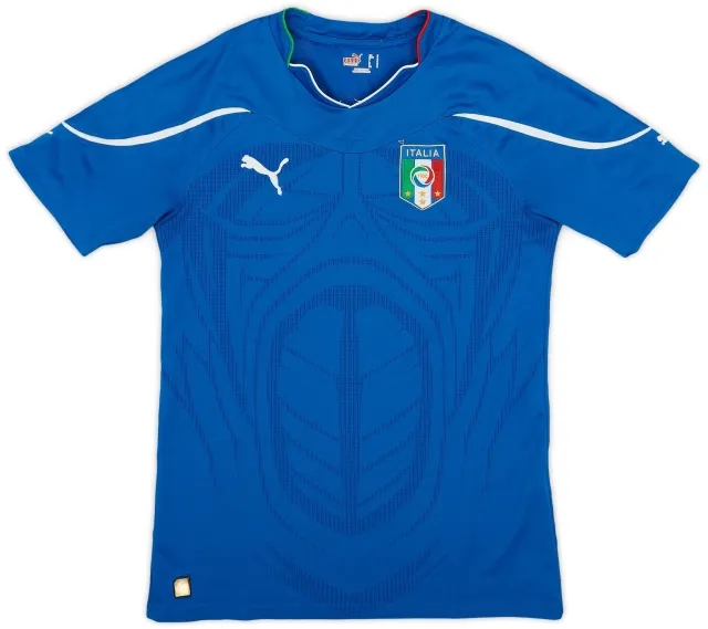 Puma 2010-12 Italy Home Shirt - 6/10 - (S)
