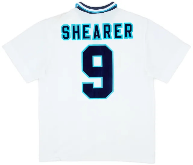 Umbro 1995-97 England Home Shirt Shearer #9 - 8/10 - (L)