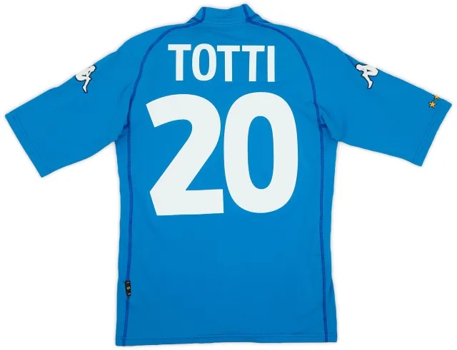 Kappa 2000-01 Italy Home Shirt Totti #20 - 8/10 - (S)