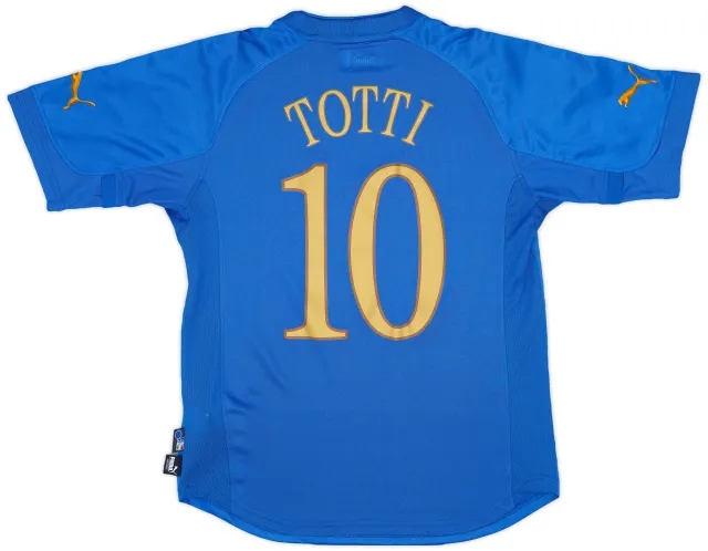 Puma 2004-06 Italy Home Shirt Totti #10 - 6/10 - (M)