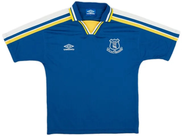 1997-99 Everton Umbro Training Shirt - 9/10 - (Y)