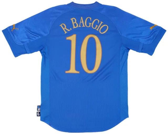 Puma 2004-06 Italy Home Shirt Baggio #10 - 6/10 - (L)
