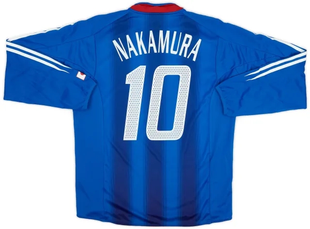 adidas 2004-06 Japan Authentic Home L/S Shirt Nakamura #10 - 6/10 - (L)