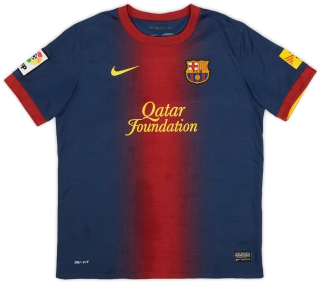 Nike 2012-13 Barcelona Home Shirt - 7/10 - (L.Boys)